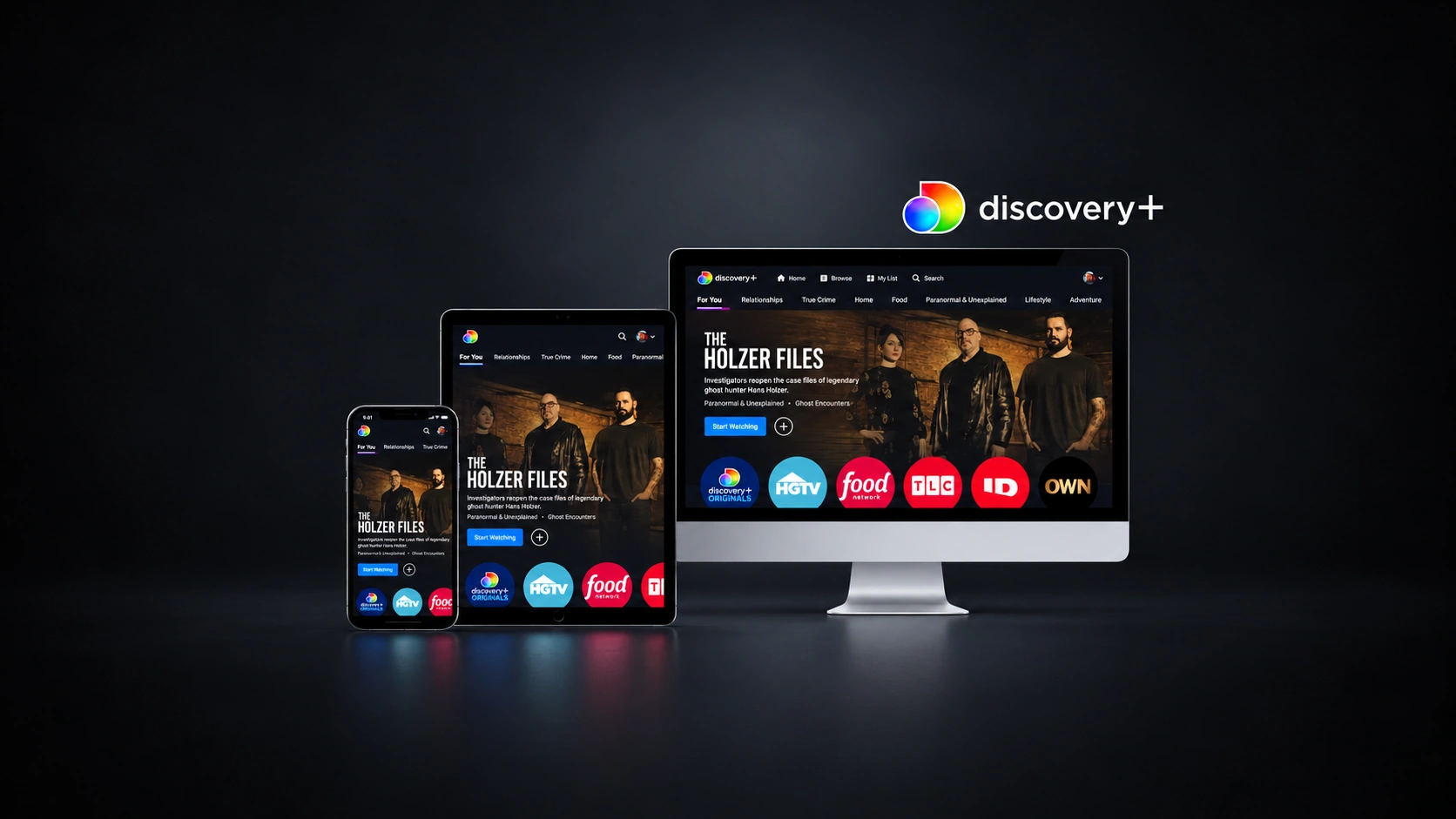 Discovery Plus streaming experience across devices